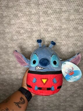 Disney Blue & Red Stitch Plush Toy - Cute Character Collectible